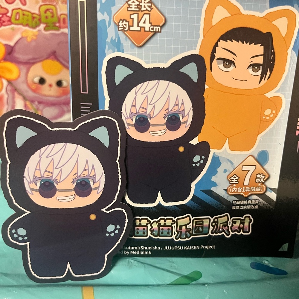 SOLD Eaki Jujutsu Kaisen Cat Ear Plushie GOJO New